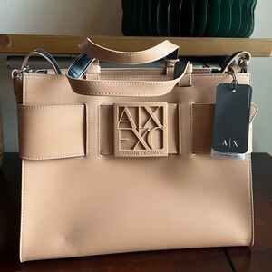 *LAST CHANCE* Armani Exchange Medium Tote with Double Handles and Shoulder Strap